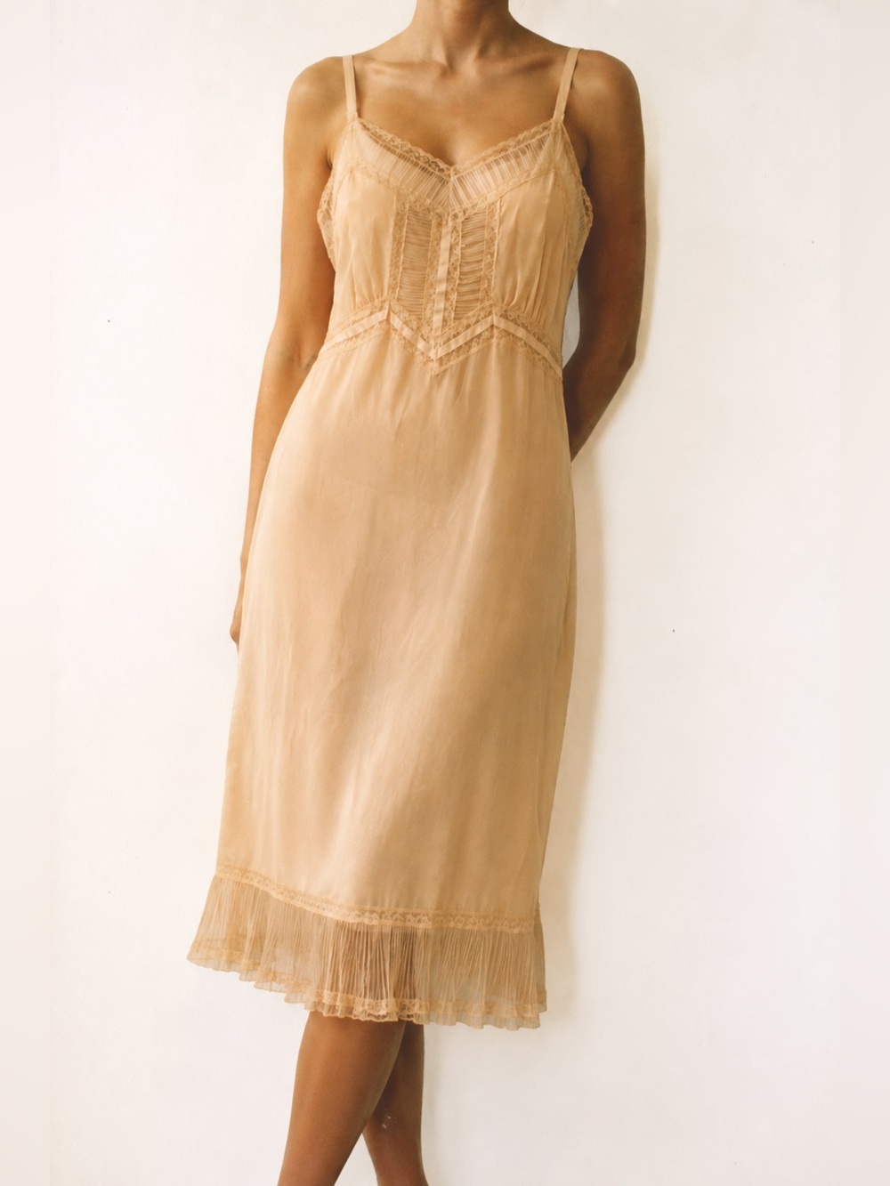 Vintage 1950s Sheer Slip Dress